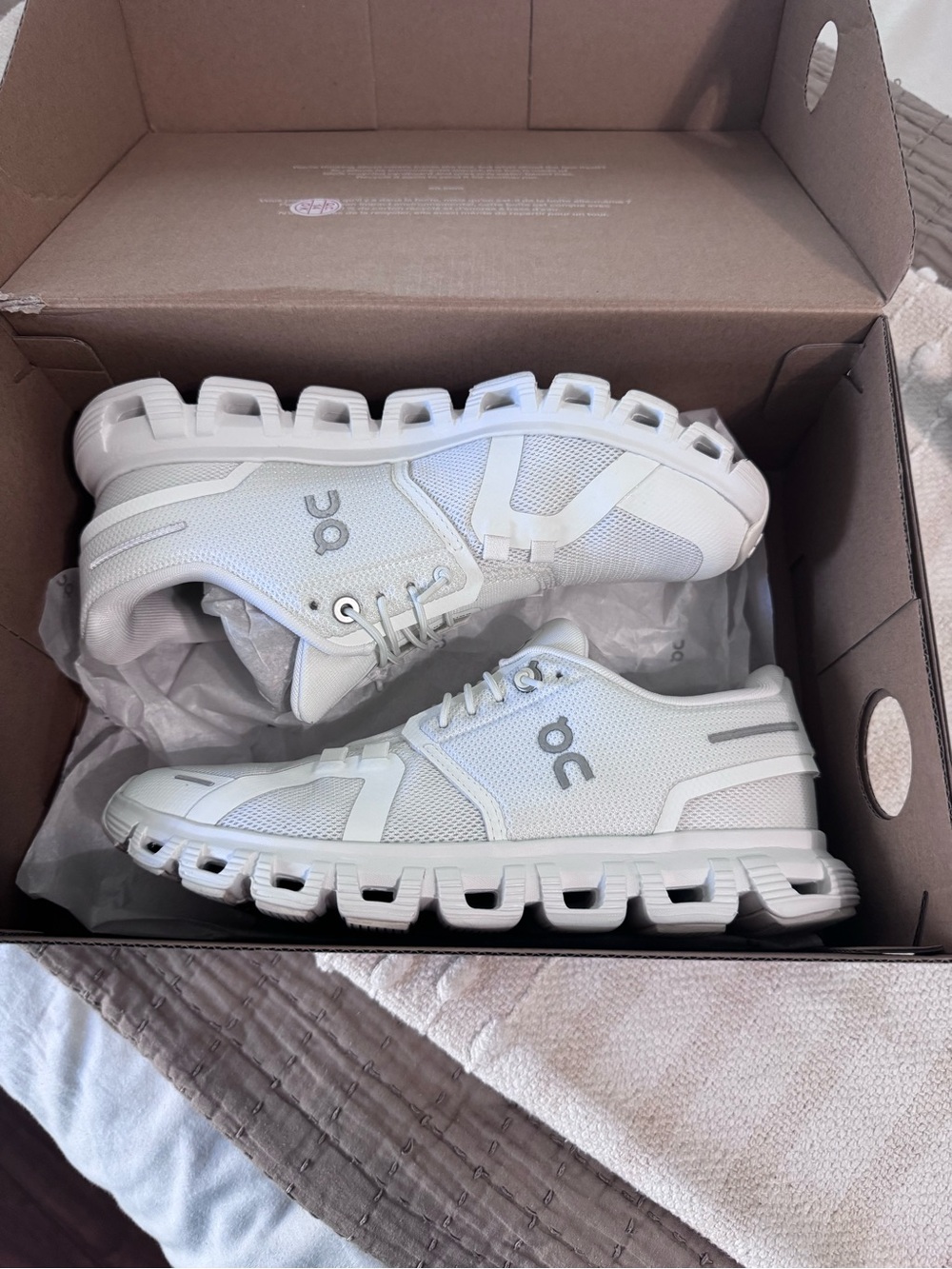 Women’s Cloud 5 On Cloud All White Sneaker